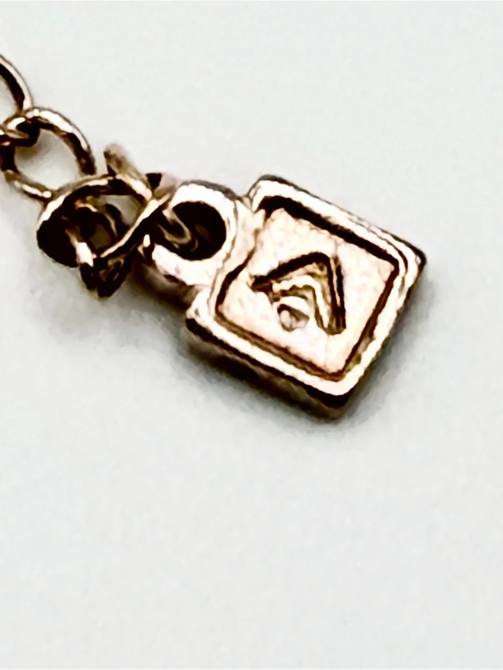 Silpada Vintage Sterling Silver Hammered Stationed Cube Chain “VENICE” Bracelet